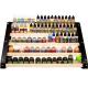 Supporto lineare per colori per modellismo di diverse marche - fino a 85 colori (5 piani)